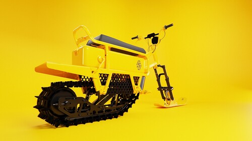 Renault accompanies the premiere of the R 5 in Geneva with &quot;5 Movements&quot;, five mobility designs by French start-ups: electric snow scooter Moonbike by Nicolas Muron.