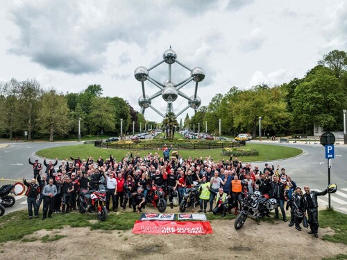 Ducati campaign &quot;We ride as One&quot; in Brussels (2023).