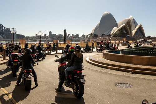 Ducati campaign &quot;We ride as One&quot; in Sidney (2023).
