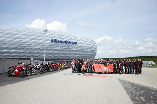 Ducati campaign &quot;We ride as One&quot; in Munich (2023).