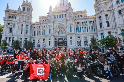 Ducati campaign &quot;We ride as One&quot; in Madrid (2023).
