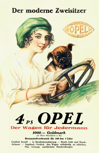 Contemporary advertisement for the Opel 4/12 PS &quot;Laubfrosch&quot; (1924).