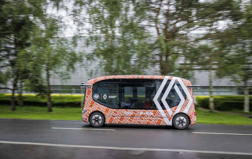 Autonomous shuttle from We Ride and Renault for the Roland-Garros tennis tournament.
