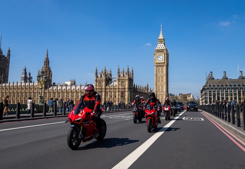 Ducati campaign &quot;We ride as One&quot; in London.