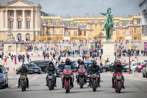 Ducati campaign &quot;We ride as One&quot; in Paris (2023).