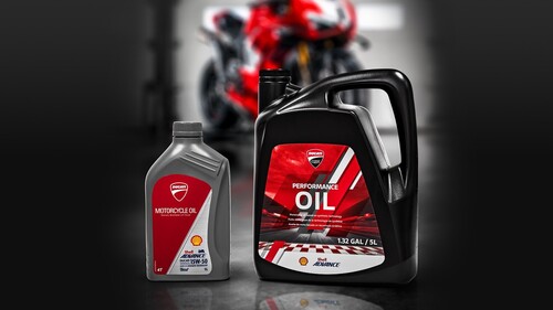 Ducati relies on Shell for its engine oils.
