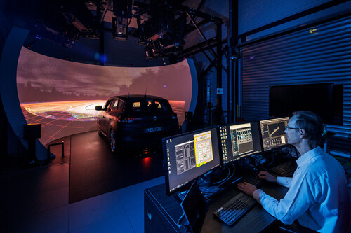 &quot;Roads&quot; driving simulator at the Renault Group test center in Guyancourt.