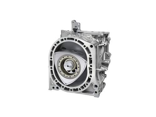 Rotary piston engine in the Mazda MX-30 R-EV.