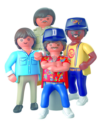 Magnum and his teammates from Playmobil.