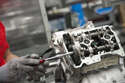 Ducati engine production line.