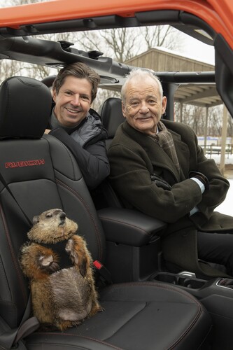 Olivier François, Global Chief Marketing Officer of the Stellantis Group, with Bill Murray.