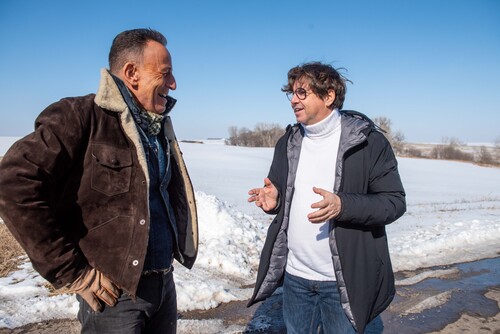 Olivier François, Global Chief Marketing Officer of the Stellantis Group, with Bruce Springsteen.