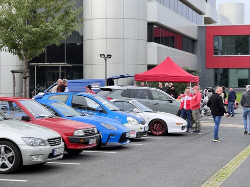 Parking lot in front of the Cologne Toyota Collection during the Public Opening.