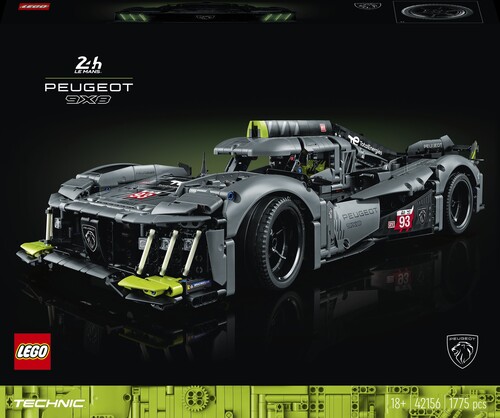Peugeot 9X8 24H Le Mans Hybrid Hypercar from Lego.