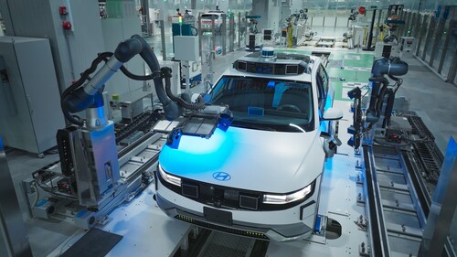 Produktion eines Hyundai Ioniq 5 Robotaxi.