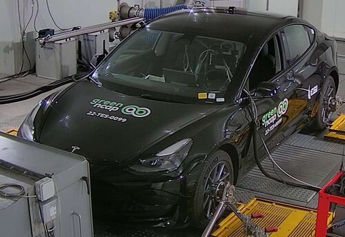 Tesla Model 3 in the Green NCAP test.