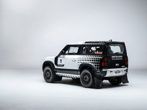 Competition vehicle of the &quot;Defender Rally Series&quot;.