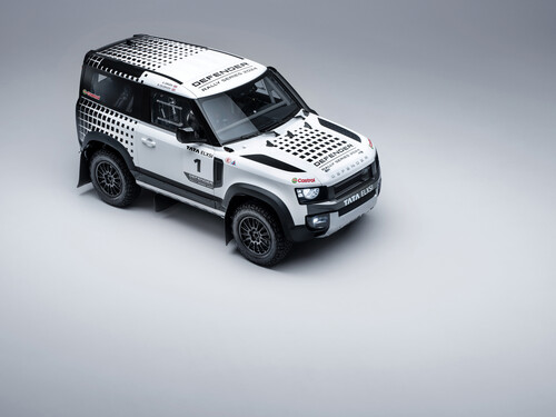 Competition vehicle of the &quot;Defender Rally Series&quot;.