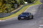 Porsche development driver Lars Kern set a new best time for the brand's electric cars in a pre-series Taycan.