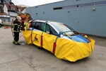 Rescue-E-Bag from Weber Rescue Systems: Quarantine system for electric vehicles after a fire.